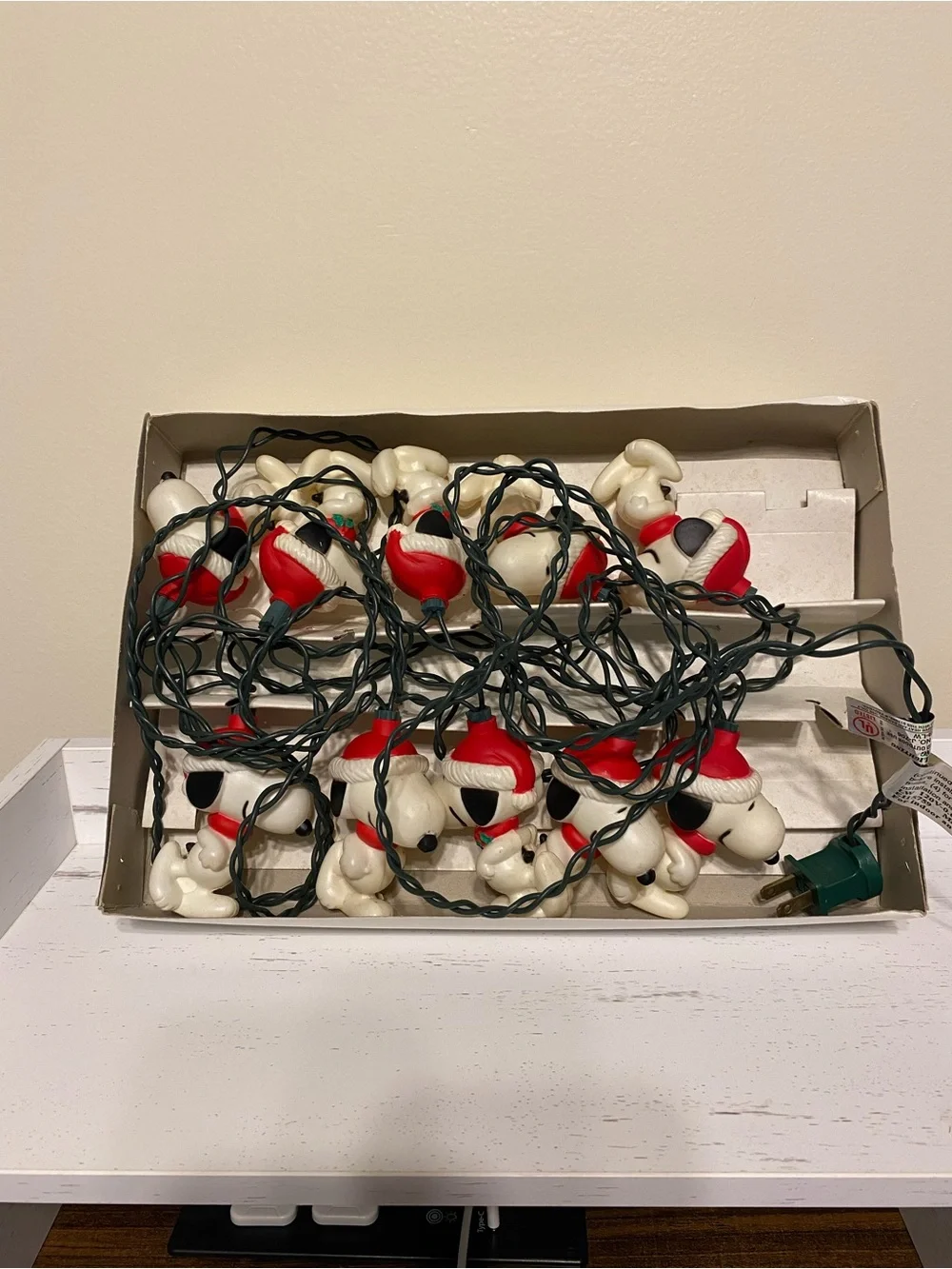 Vintage Kurt Adler Peanuts Snoopy Christmas 10 Lights 3